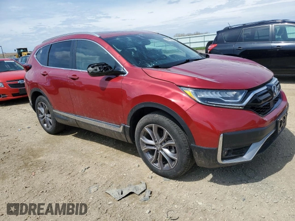 2021 Honda CR-V Touring with VIN 2HKRW2H98MH658016, listed as a Copart auction lot 54430955 with 32,382 mi miles and Salvage Title. Bid and sale history available at carsss.com. Image 4.