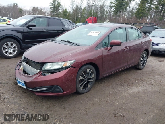 2015 Honda Civic EX with VIN 2HGFB2F85FH503798, listed as a IAAI auction lot 42019022 with 151,109 mi miles and . Bid and sale history available at carsss.com. Image 17.