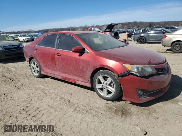 2012 Toyota Camry L with VIN 4T1BF1FK7CU602330, listed as a Copart auction lot 47008465 with 110,377 mi miles and Salvage Title. Bid and sale history available at carsss.com. Image 4.