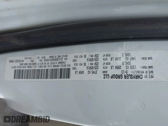 2014 Ram Cargo Van Tradesman z VIN 2C4JRGAG0ER149746, wystawiony jako IAAI lot #41930863 z przebiegiem 255 877 mil mil oraz . Historia ofert i sprzedaży dostępna na DreamBid. Obrazek 9.