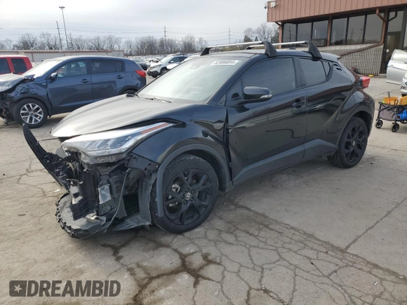2021 Toyota C-HR LE with VIN JTNKHMBX6M1099910, listed as a Copart auction lot 82800054 with 43,276 mi miles and Salvage Title. Bid and sale history available at DreamBid. Image 1.