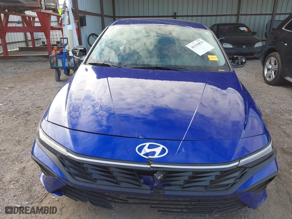 2024 Hyundai Elantra SEL with VIN KMHLM4DG6RU747068, listed as a IAAI auction lot 41119879 with 9,693 mi miles. Bid and sale history available at carsss.com. Image 13.