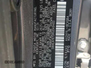2024 Lexus ES 300h Luxury с VIN 58AEA1C13RU049460, выставлен на аукционе Copart как лот 56196505 с пробегом 8 319 миль миль и Списание • Salvage title. История ставок и продаж доступна на DreamBid. Изображение 13.