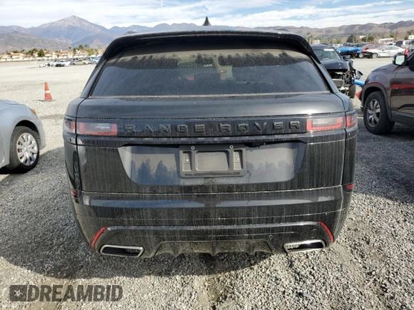 2019 Land Rover Range Rover Velar R-Dynamic SE with VIN SALYL2FVXKA219126, listed as a Copart auction lot 43652525 with 45,969 mi miles and Salvage title. Bid and sale history available at DreamBid. Image 6.