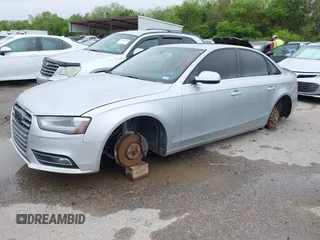 2013 Audi A4 Premium with VIN WAUAFAFL0DA158572, listed as a IAAI auction lot 41956783 with 119,166 mi miles. Bid and sale history available at carsss.com. Image 6.