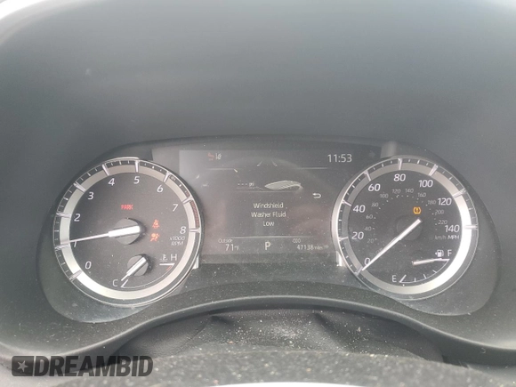 2022 Toyota Highlander XSE with VIN 5TDJZRBH5NS165192, listed as a Copart auction lot 58150465 with 47,138 mi miles and Salvage title. Bid and sale history available at DreamBid. Image 9.