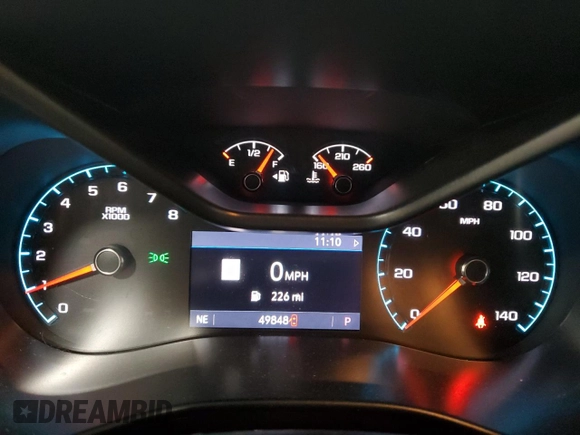 2020 GMC Canyon 4WD SLT with VIN 1GTG6DEN2L1164633, listed as a Copart auction lot 49134635 with 49,848 mi miles and Salvage Title. Bid and sale history available at carsss.com. Image 9.