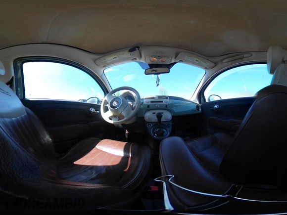 2013 FIAT 500 Lounge with VIN 3C3CFFER4DT512749, listed as a IAAI auction lot 42063224 with 186,157 mi miles and . Bid and sale history available at DreamBid. Image 18.