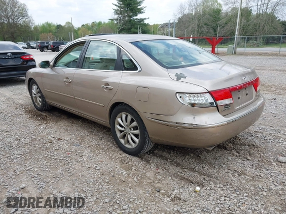 2006 Hyundai Azera SE with VIN KMHFC46F16A118500, listed as a IAAI auction lot 42007351 with 36,676 mi miles and . Bid and sale history available at DreamBid. Image 3.