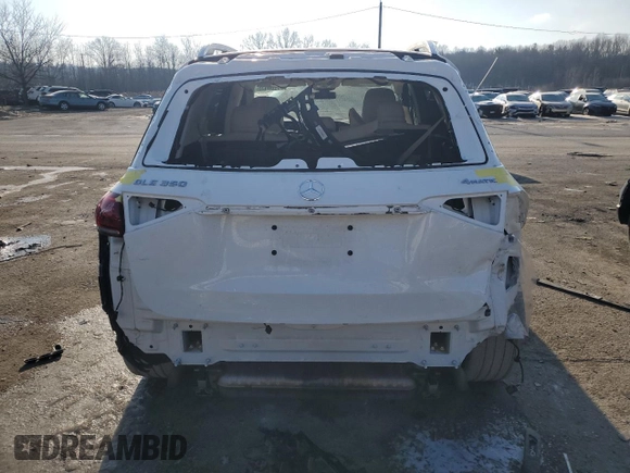 2021 Mercedes-Benz GLE 350 with VIN 4JGFB4KB5MA410086, listed as a Copart auction lot 88860435 with 19,787 mi miles and Salvage title. Bid and sale history available at DreamBid. Image 6.