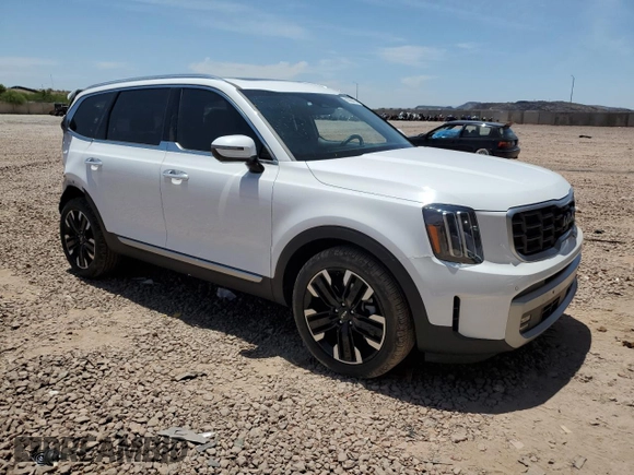 2023 Kia Telluride SX with VIN 5XYP54GC1PG362303, listed as a Copart auction lot 59298425 with 24,542 mi miles and Salvage title. Bid and sale history available at DreamBid. Image 4.