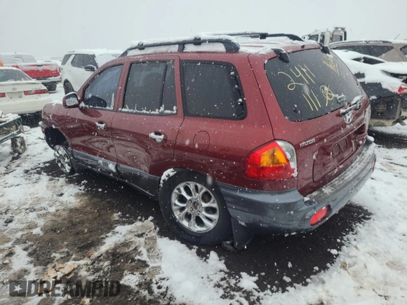 2002 Hyundai Santa Fe GLS with VIN KM8SC73D82U229282, listed as a Copart auction lot 82037604 with Not Provided miles and Salvage Title. Bid and sale history available at carsss.com. Image 2.