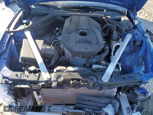 2020 Genesis G70 2.0T with VIN KMTG34LA6LU053351, listed as a Copart auction lot 89288705 with 21,798 mi miles and Salvage title. Bid and sale history available at DreamBid. Image 11.
