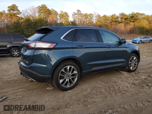 2016 Ford Edge Titanium with VIN 2FMPK4K92GBB56511, listed as a Copart auction lot 85654534 with 78,072 mi miles and Salvage Title. Bid and sale history available at carsss.com. Image 3.