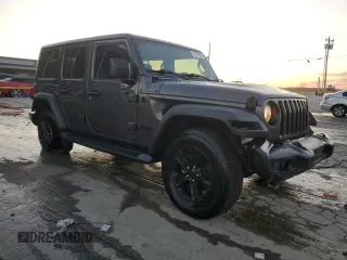 2022 Jeep Wrangler Unlimited Sport S with VIN 1C4HJXDN8NW160288, listed as a Copart auction lot 41671555 with 67,045 mi miles and Salvage title. Bid and sale history available at DreamBid. Image 4.
