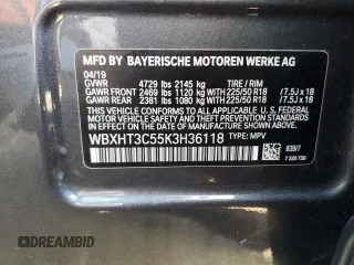 2019 BMW X1 xDrive28i with VIN WBXHT3C55K3H36118, listed as a Copart auction lot 38463093 with 30,487 mi miles. Bid and sale history available at carsss.com. Image 15.