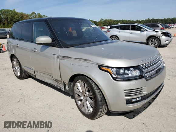 2017 Land Rover Range Rover with VIN SALGS2FE5HA350018, listed as a Copart auction lot 72626003 with 68,320 mi miles and Salvage title. Bid and sale history available at DreamBid. Image 4.