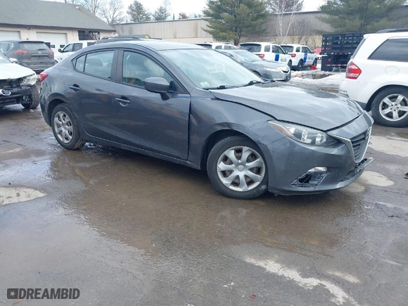 2014 Mazda Mazda3 i SV with VIN JM1BM1T7XE1203605, listed as a IAAI auction lot 41617385 with 132,602 mi miles. Bid and sale history available at carsss.com. Image 1.