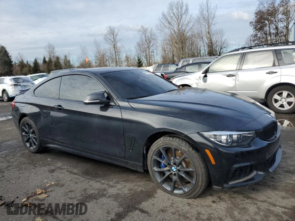 2019 BMW 4 Series 440i xDrive with VIN WBA4W9C59KAF98601, listed as a Copart auction lot 44260465 with 48,908 mi miles and Salvage title. Bid and sale history available at DreamBid. Image 4.