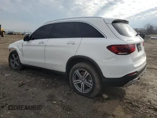 2022 Mercedes-Benz GLC 300 with VIN W1N0G8EBXNV368175, listed as a Copart auction lot 50735455 with 27,699 mi miles and Salvage Title. Bid and sale history available at DreamBid. Image 2.