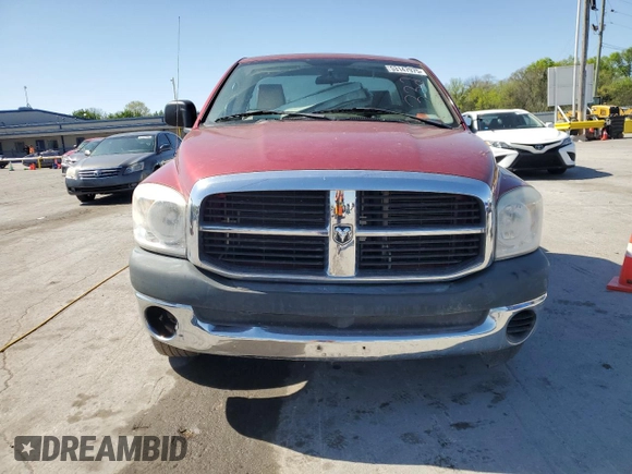 2008 Dodge 1500 ST with VIN 1D7HA16K08J213329, listed as a Copart auction lot 53147975 with 48,987 mi miles and Salvage Title. Bid and sale history available at DreamBid. Image 5.