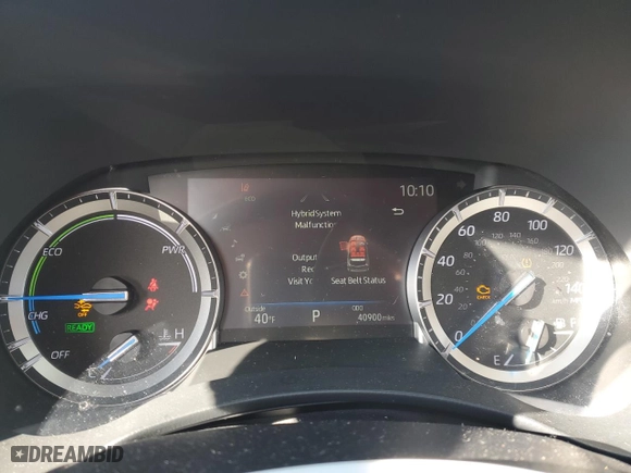 2022 Toyota Highlander Hybrid XLE with VIN 5TDGBRCH0NS555520, listed as a Copart auction lot 46506565 with 40,900 mi miles and Salvage Title. Bid and sale history available at carsss.com. Image 9.
