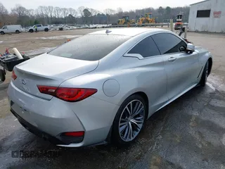 2018 Infiniti Q60 Luxe with VIN JN1EV7EK3JM343134, listed as a IAAI auction lot 41795601 with 61,826 mi miles and . Bid and sale history available at carsss.com. Image 4.