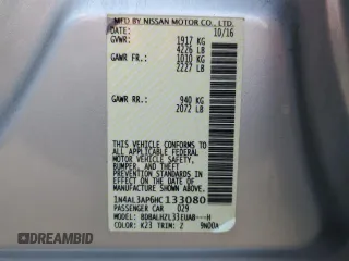 2017 Nissan Altima 2.5 SV with VIN 1N4AL3AP6HC133080, listed as a Copart auction lot 50968385 with 90,167 mi miles and Salvage Title. Bid and sale history available at carsss.com. Image 12.