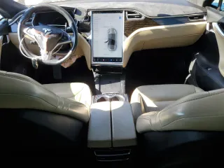 2016 Tesla Model S 90D with VIN 5YJSA1E20GF159926, listed as a Copart auction lot 46626625 with 104,247 mi miles and Salvage Title. Bid and sale history available at DreamBid. Image 8.