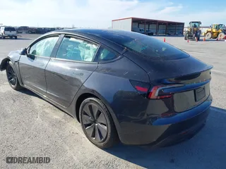 2024 Tesla Model 3 Long Range with VIN 5YJ3E1EB6RF722229, listed as a IAAI auction lot 41777409 with 1 mi miles. Bid and sale history available at carsss.com. Image 3.