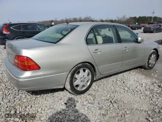 2003 Lexus LS 430 with VIN JTHBN30F530101697, listed as a Copart auction lot 48153815 with 123,414 mi miles and Salvage Title. Bid and sale history available at carsss.com. Image 3.