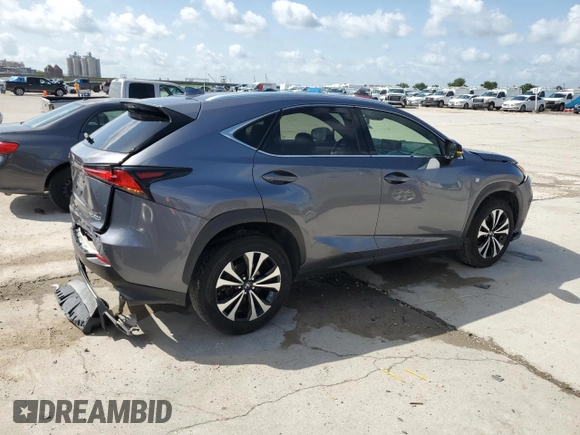 2019 Lexus NX 300 with VIN JTJBARBZ4K2203564, listed as a Copart auction lot 61621605 with 117,065 mi miles and Salvage title. Bid and sale history available at DreamBid. Image 3.