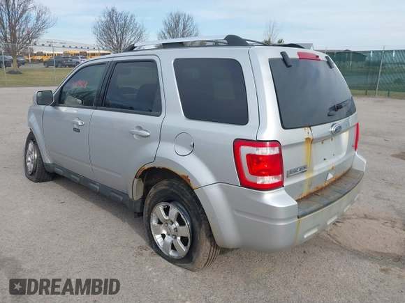2011 Ford Escape Limited with VIN 1FMCU9EG3BKA75032, listed as a IAAI auction lot 41814428 with 177,984 mi miles and . Bid and sale history available at carsss.com. Image 3.