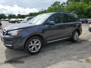 2018 Subaru Forester Touring z VIN JF2SJAWC7JH550295, wystawiony jako Copart lot #60743405 z przebiegiem 88 943 mil mil oraz Szkoda całkowita • Salvage title. Historia ofert i sprzedaży dostępna na DreamBid. Obrazek 1.