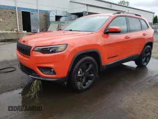 2021 Jeep Cherokee Latitude Plus with VIN 1C4PJMLB9MD157329, listed as a Copart auction lot 58624885 with 53,056 mi miles and Salvage title. Bid and sale history available at DreamBid. Image 1.