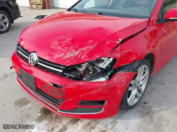 2015 Volkswagen Golf TSI SEL with VIN 3VW217AU6FM034480, listed as a IAAI auction lot 40738186 with 87,767 mi miles. Bid and sale history available at carsss.com. Image 6.