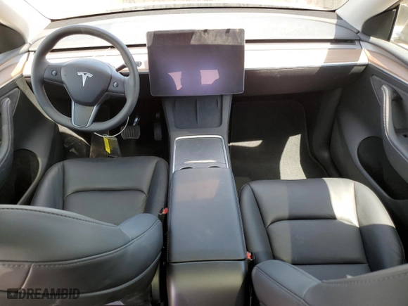 2024 Tesla Model Y Long Range with VIN 7SAYGDEE6RF160816, listed as a Copart auction lot 53106635 with 0 mi miles and Salvage Title. Bid and sale history available at carsss.com. Image 8.