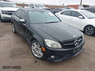 2008 Mercedes-Benz C-Class 3.0L Sport with VIN WDDGF54X08F095191, listed as a IAAI auction lot 41547589 with 165,319 mi miles. Bid and sale history available at carsss.com. Image 1.