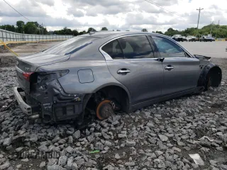 2021 Infiniti Q50 Signature Edition with VIN JN1EV7CP0MM704189, listed as a Copart auction lot 58651135 with 70,572 mi miles and Non repairable. Bid and sale history available at DreamBid. Image 3.