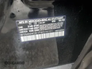 2023 Mercedes-Benz GLB 250 с VIN W1N4M4GB1PW314101, выставлен на аукционе Copart как лот 51903625 с пробегом 11 571 миль миль и Списание • Salvage title. История ставок и продаж доступна на DreamBid. Изображение 13.
