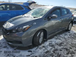 2025 Nissan LEAF S with VIN 1N4AZ1BVXSC560303, listed as a Copart auction lot 45172565 with 6,902 mi miles and Salvage Title. Bid and sale history available at carsss.com. Image 1.