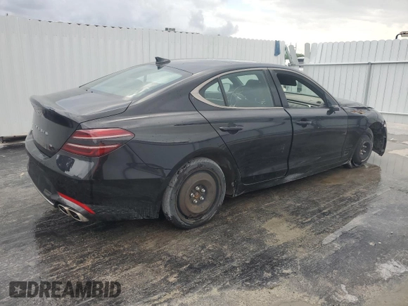 2023 Genesis G70 2.0T with VIN KMTG34TA0PU120533, listed as a Copart auction lot 73781104 with 26,932 mi miles and Clean Title. Bid and sale history available at carsss.com. Image 3.