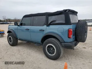 2022 Ford Bronco with VIN 1FMEE5DHXNLB66399, listed as a Copart auction lot 45241165 with 38,140 mi miles and Salvage Title. Bid and sale history available at DreamBid. Image 2.