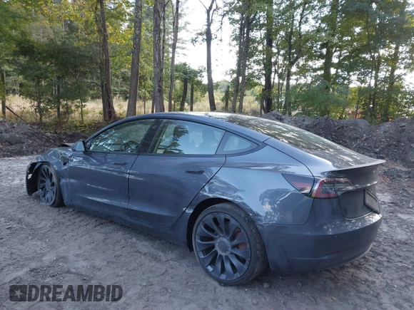 2022 Tesla Model 3 Performance with VIN 5YJ3E1EC7NF329679, listed as a IAAI auction lot 40555901 with 32,552 mi miles and . Bid and sale history available at DreamBid. Image 3.
