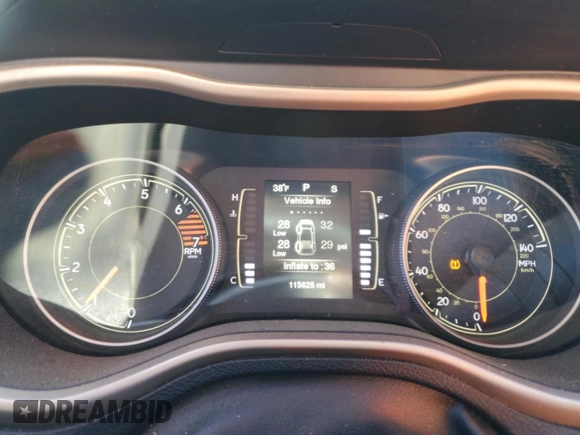 2016 Jeep Cherokee Altitude with VIN 1C4PJMAB8GW112362, listed as a Copart auction lot 82897994 with 115,625 mi miles and Salvage title. Bid and sale history available at DreamBid. Image 9.