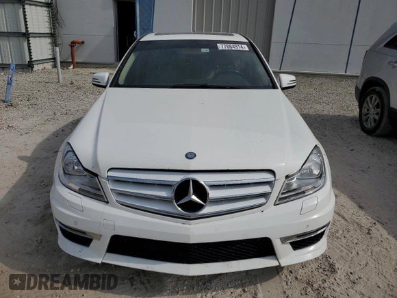2013 Mercedes-Benz C 350 Sport with VIN WDDGF5HB3DR249898, listed as a Copart auction lot 77884914 with Not Provided miles and Salvage Title. Bid and sale history available at DreamBid. Image 5.