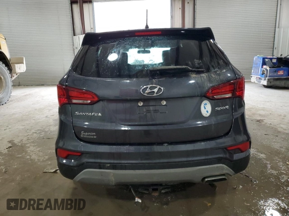 2018 Hyundai Santa Fe 2.4L with VIN 5XYZT3LB3JG571720, listed as a Copart auction lot 43942375 with 108,435 mi miles and Salvage title. Bid and sale history available at DreamBid. Image 6.