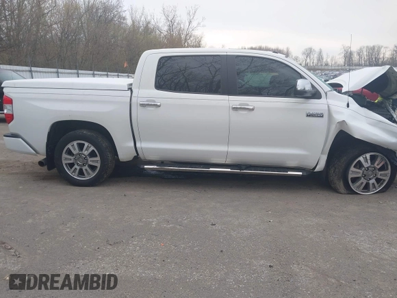 2017 Toyota Tundra Platinum with VIN 5TFGW5F17HX214500, listed as a IAAI auction lot 42103903 with 76,775 mi miles and . Bid and sale history available at DreamBid. Image 14.
