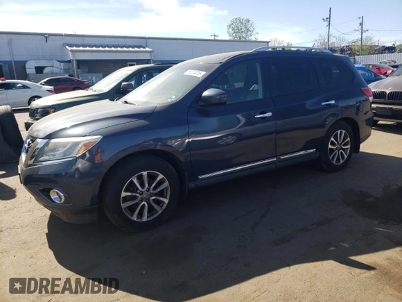 2013 Nissan Pathfinder SL with VIN 5N1AR2MM5DC646279, listed as a Copart auction lot 55074215 with 128,296 mi miles and Clean Title. Bid and sale history available at carsss.com. Image 1.