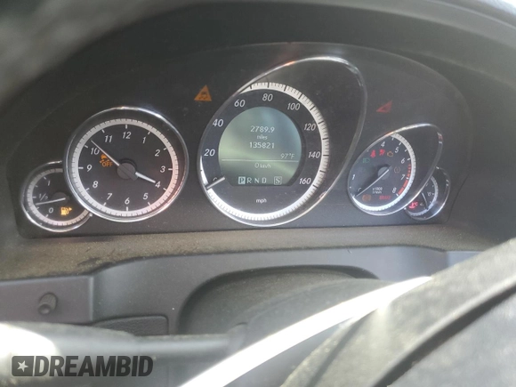 2011 Mercedes-Benz E-Class E 550 with VIN WDDKK7CF2BF078720, listed as a Copart auction lot 51524035 with 135,821 mi miles and Salvage Title. Bid and sale history available at carsss.com. Image 9.